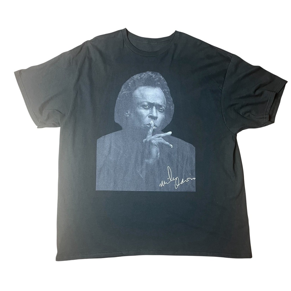 Miles Davis L/XL 1992 No Tag New Orleans Black T Shirt